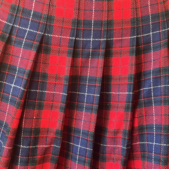 vintage wool plaid Pendleton long skirted black Ladies - Picture 4 of 11